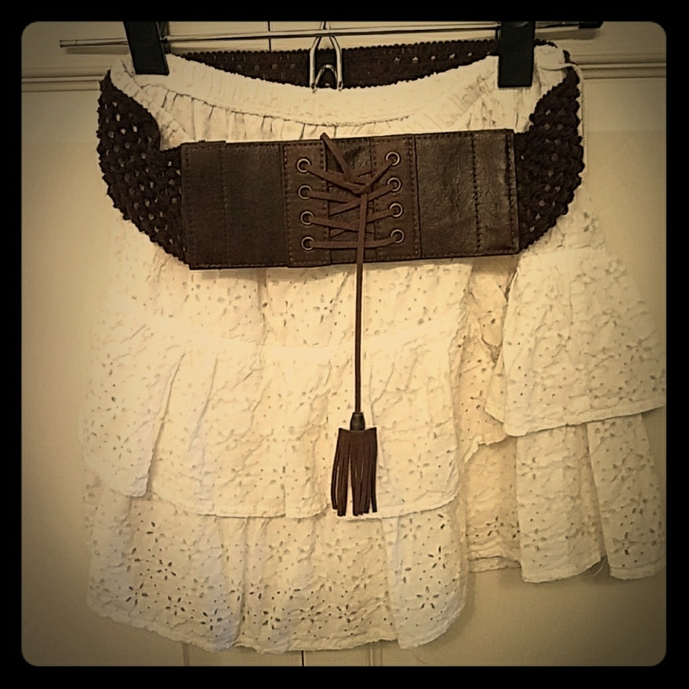 White skirt